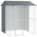 Vidaxl Fuglebur Antrasitt 215 X 210 X 247 cm Galvanisert Stål
