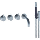 Vola Badekartermostat 5411C-071 Med Hånddusj Rustfritt Stål 160mm