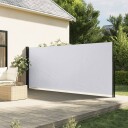  Uttrekkbar sidemarkise hvit 160x600 cm 4004526