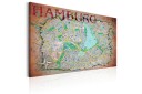 Tavle Map Of Hamburg 60X40 Artgeist sp. z o. o.