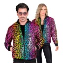 Paljettjakke Rainbow Leopard - XX-Large