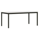 vidaXL Spisebord Hvit 180 x 90 x 75 cm Massiv furu