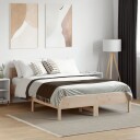 vidaXL Sengeramme med hodegavl 120x190 cm heltre furu 8721012427976