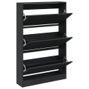  Skoskap svart 80x21x125,5 cm konstruert tre 8721012381612