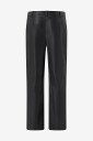Gina Tricot - Bukser Pu barrel leg trousers - Svart