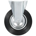 vidaXL Faste hjul 12 stk 200 mm