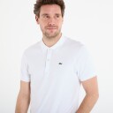 T skjorte LACOSTE Short Sleeved Ribbed Collar Shirt White 4