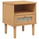  Nattbord SENJA rotting utseende brun 40x35x48 cm heltre furu 8721012134263