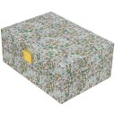 Bon Dep Jewelry Box Square MW Liberty Poppy And Daisy Teal