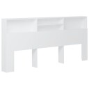 vidaXL Sengegavlskap hvit 220x19x103,5 cm