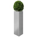 Plantekasser 2 stk 30x26x75 cm galvanisert stål