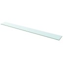 vidaXL Hyllepanel klart glass 110x12 cm
