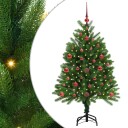  Juletre med 150 LED med stativ grønn 120 cm PE