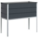 vidaXL Plantekassed Antrasitt 100 x 45 x 90 cm Galvanisert Stål