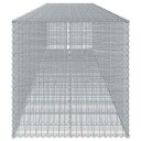 Gabionkurv med deksel 750x100x100 cm galvanisert jern