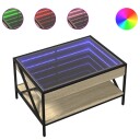 Salongbord med Infinity LED sonoma eik 70x50x38 cm 847703