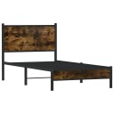  Sengeramme i metall uten madrass røkt eik 90x200 cm 8721102953941