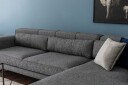 Jivago Divansofa Høyre   Grå/Svart