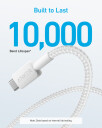 Anker 322 USB-A to USB-C Nylon cable - 0.9m - White