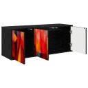 vidaXL Vegghengt TV skap HEESCH 102 x 33 x 40 cm Svart eik