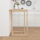 vidaXL Barbord 80x80x110 cm heltre furu