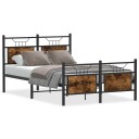  Sengeramme uten madrass røkt eik 120x190 cm konstruert tre 4106758