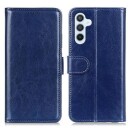 Samsung Galaxy S24 Lommebok-deksel med Magnetisk Lukning Blå