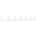 Gabionkurv u formet med 7 stolper jern 740x20x100 cm
