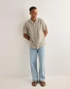 Only & Sons Onscaiden Life Ss Solid Resort Line Linskjorter Beige