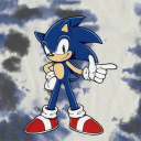 Sonic T-skjorte Tie Dye 134-140 / 9-10 år Barn