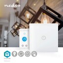 SmartLife Veggbryter | Wi Fi | Enkelt | Wall Mount | 1000 W | Android™ / IOS | Glass | Hvit