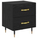  Nattbordskap Svart eik 40 x 35 x 47.5 cm Konstruert tre
