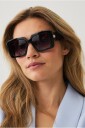 Ellos Collection   Firkantet solbrille   Svart