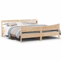  Sengeramme med hodegavl 180x200 cm heltre furu 3307035