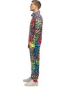 UV Glow Fargerik Leopardmønstret Grilldress til Herre Medium
