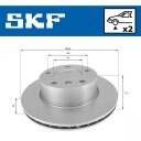 Bremseskive SKF VKBD 80133 V2