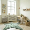 Barneteppe Aranga Super Soft Star grønn Størrelse: Ø 160 cm