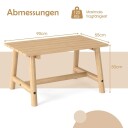 Solid Wood Patio Sofabord – Slitesterk og elegant design