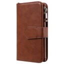 KT Multifunctional Series iPhone 14 Lommebok-deksel Brun