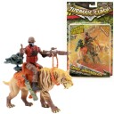 Jurassic Clash Dino Wrangler Sabeltann Tiger med 10 cm Figur tilbehør