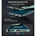 OnePlus 12 Magnetic Deksel med Herdet Glass Mørkegrønn