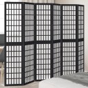  Romdeler 6 paneler svart heltre keisertre 8721012074743