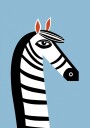 Bold Graphic Zebra Plakat Plakat / 30x40cm
