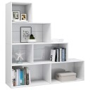 vidaXL Bokhylle/Romdeler h?yglans hvit 155x24x160 cm sponplate