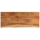  Vegghylle 100x40x3,8 cm rektangulær heltre akasie naturlig kant