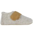 Melton Cosy Wool Slippers   BEIGE MELANGE   24/25