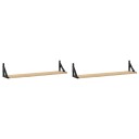  Veggskap 2 stk sonoma eik 80x15x15,5 cm konstruert tre 8721012046634