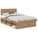  Sengestamme Kunstnerisk Eik 120 x 190 cm Massiv furu