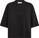 MOS MOSH Mmnatalie O Ss Boxy Tee   BLACK   XS