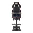 Subsonic Sa5681 Racing Cockpit Sort Rød Kunstig Lær Netting Metall SuperdriveGs850-X Sv750 ThrustmasterT248 T300 Rs Tx Racing Wheel T1500rs T3pa,...